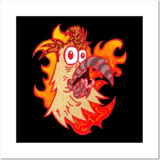 Gilbert the Fire Breathing Chicken of Doom (2022 Version) #2 Posters and Art